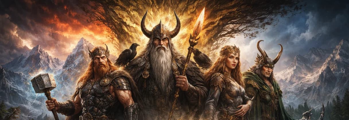 Náhledový obrázek kvízu Vikingská mytologie
