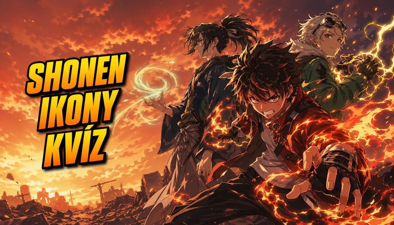 Náhledový obrázek kvízu Shonen ikony — fakta + scény