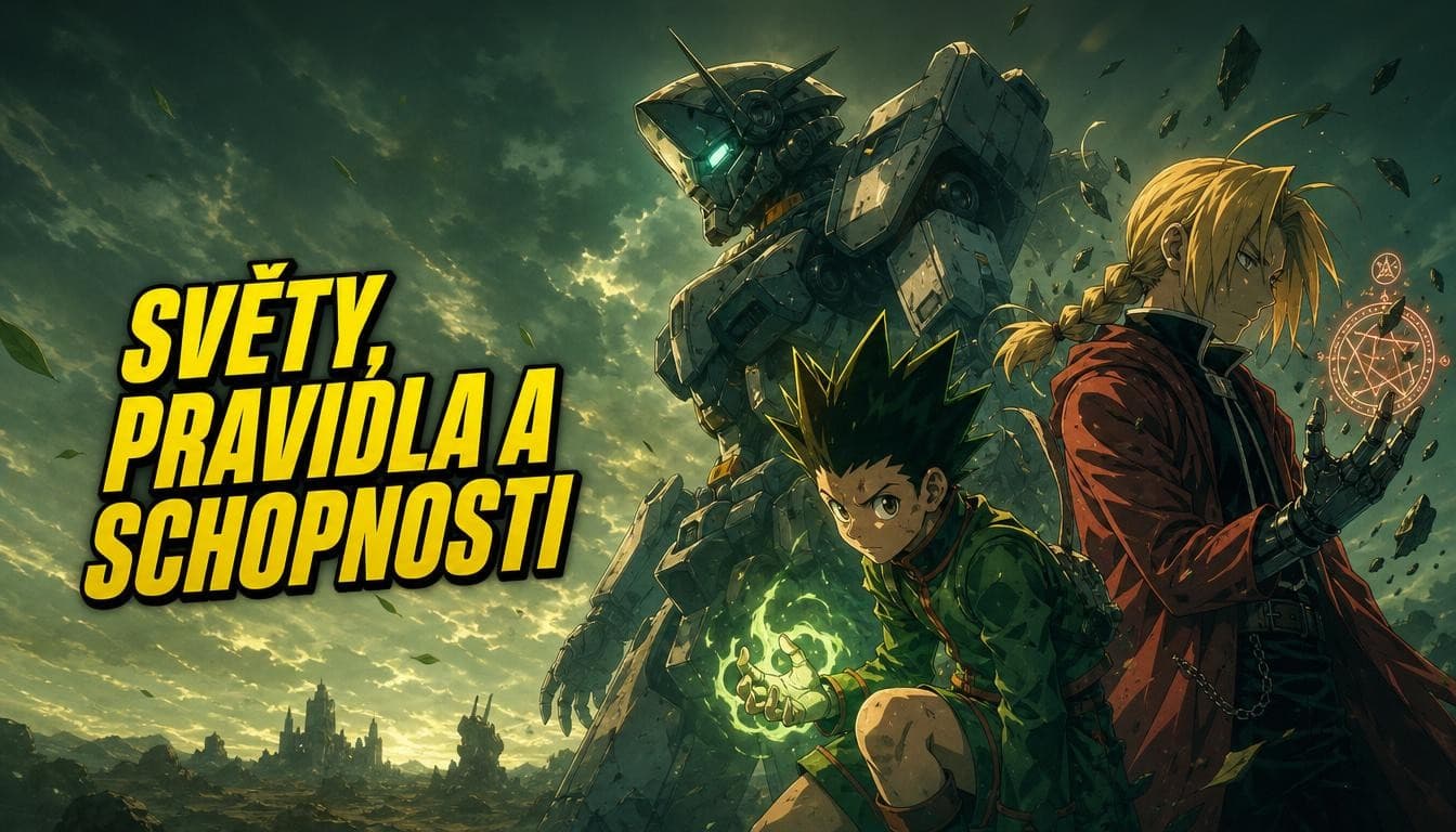Náhledový obrázek kvízu Světy, pravidla a schopnosti v anime
