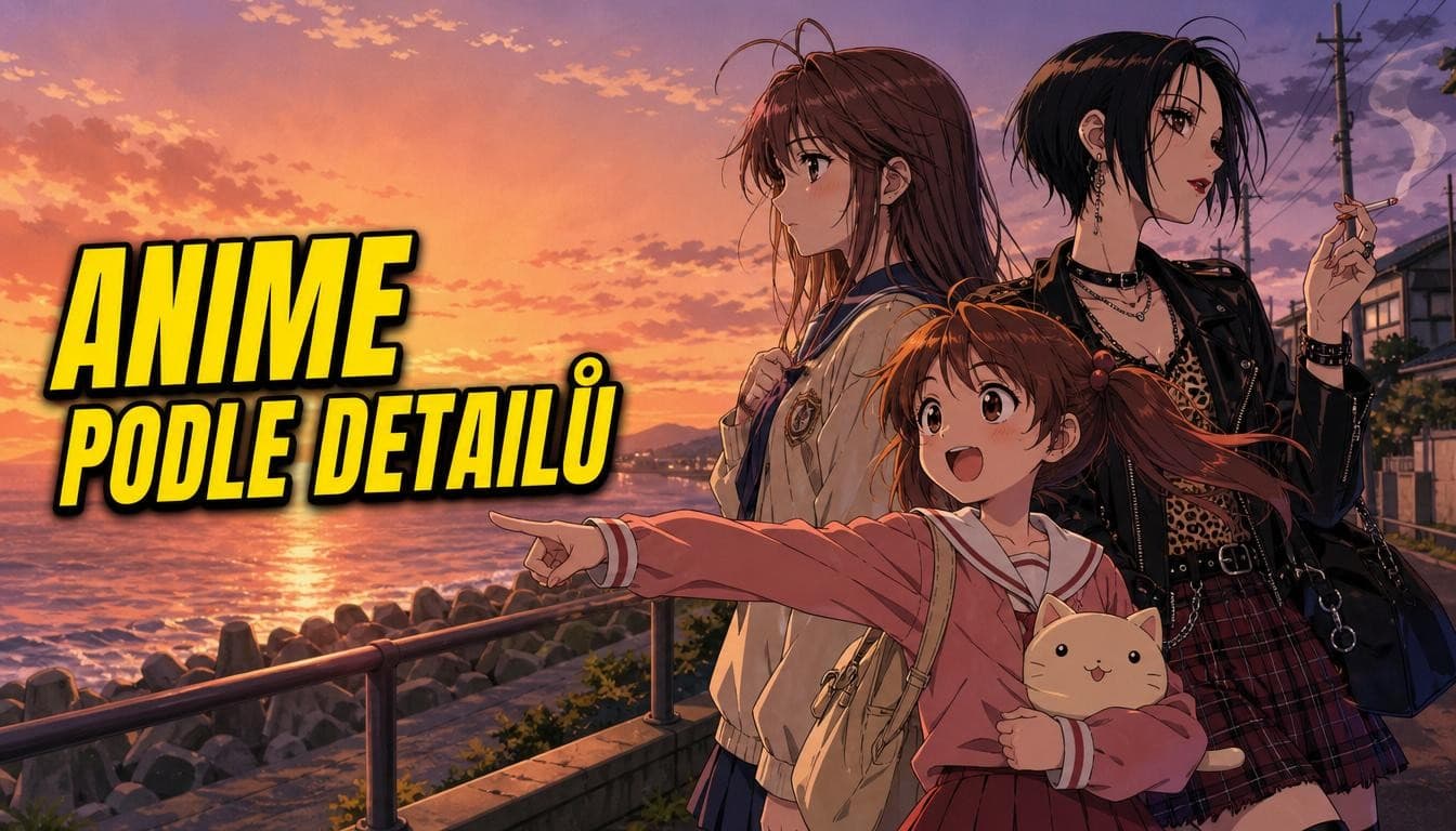 Náhledový obrázek kvízu Jídlo, školní život a slice of life podle detailů
