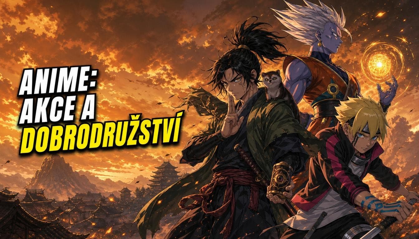Náhledový obrázek kvízu Poznej anime podle záběru: akce a dobrodružství