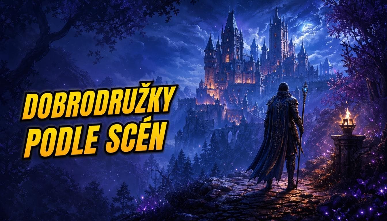 Náhledový obrázek kvízu Dobrodružné hry podle scén