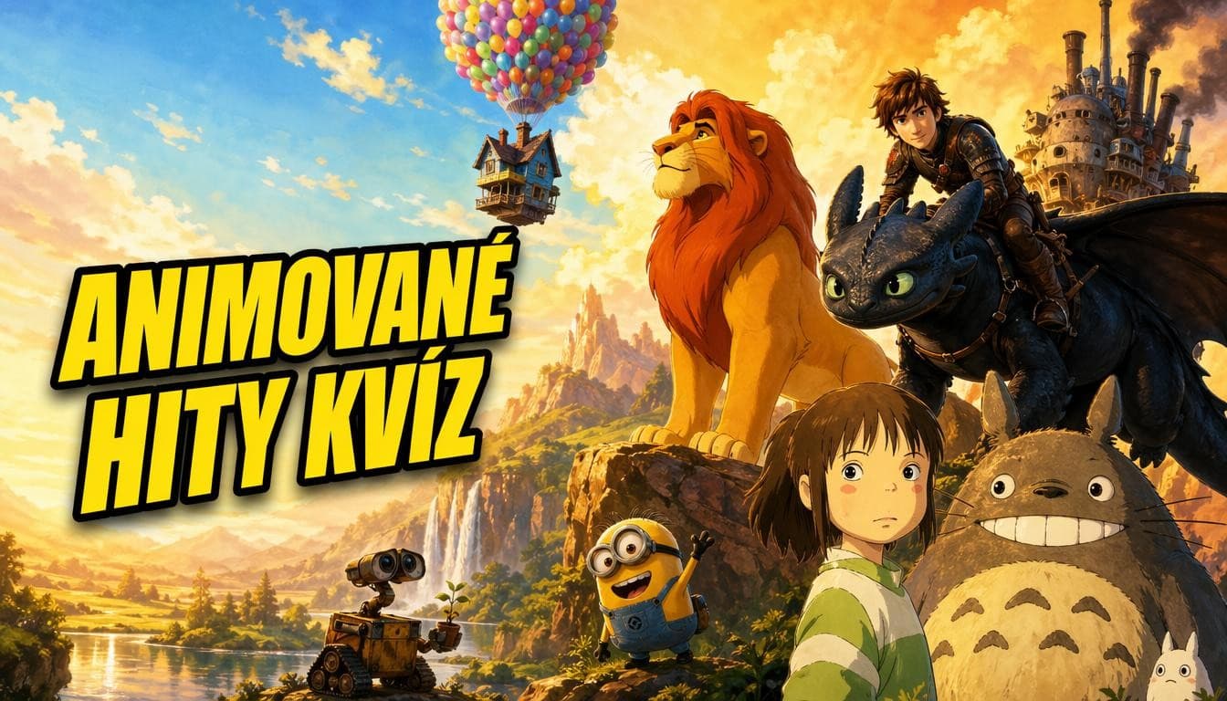 Náhledový obrázek kvízu Animované hity — Disney, Pixar, DreamWorks