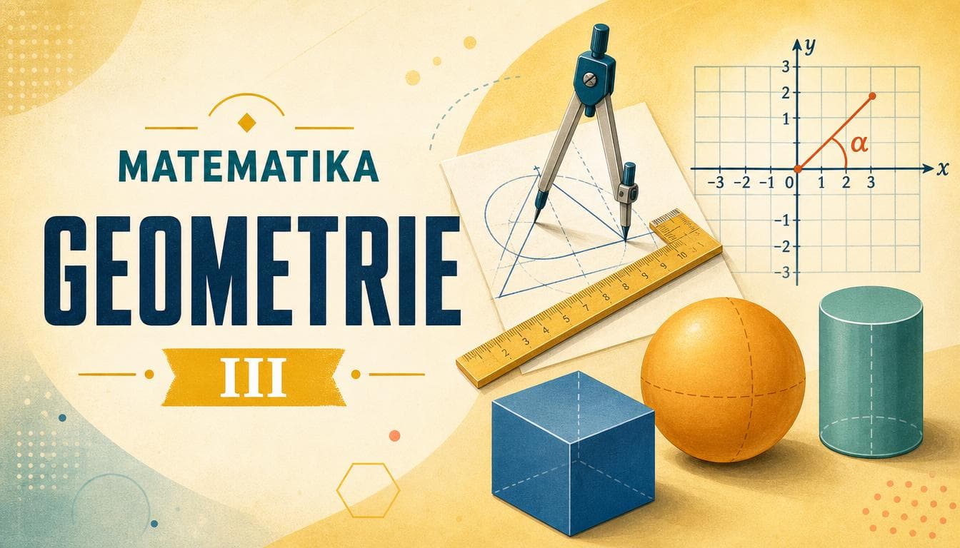 Náhledový obrázek kvízu Matematika: Geometrie III