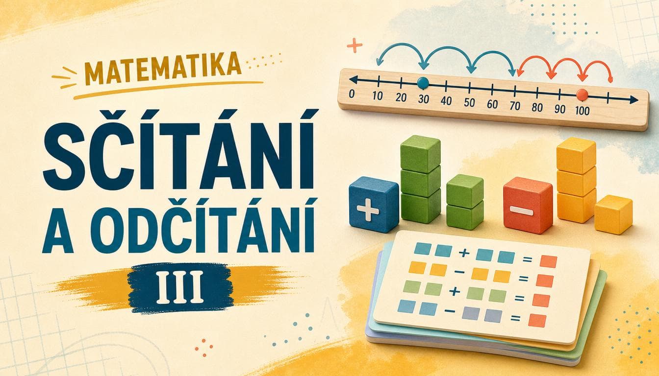 Náhledový obrázek kvízu Matematika: Sčítání a odčítání III