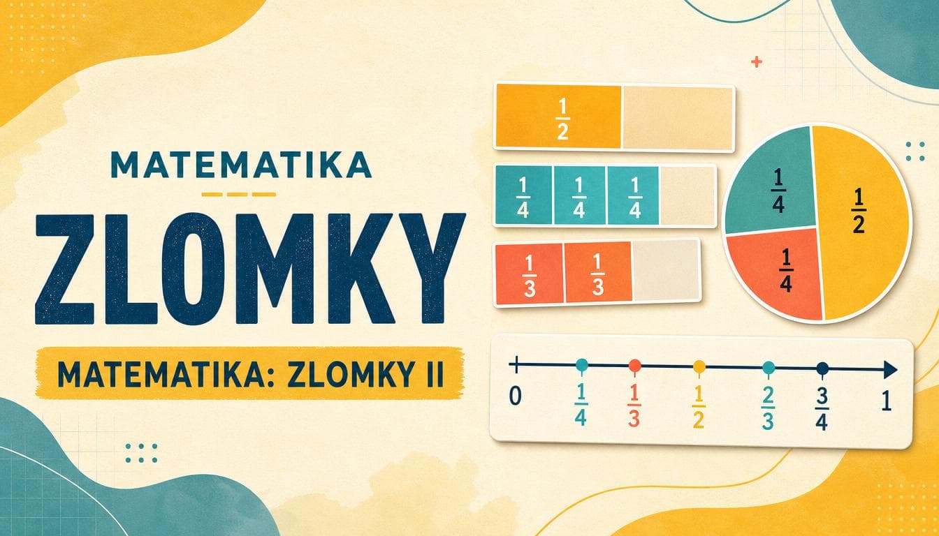 Náhledový obrázek kvízu Matematika: Zlomky II