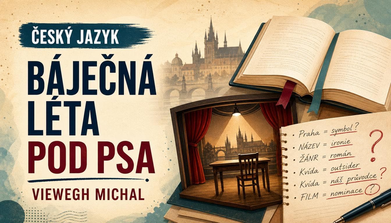 Náhledový obrázek kvízu Český jazyk: Báječná léta pod psa, Viewegh Michal