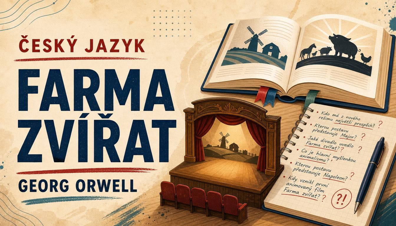 Náhledový obrázek kvízu Český jazyk: Farma zvířat, Georg Orwell