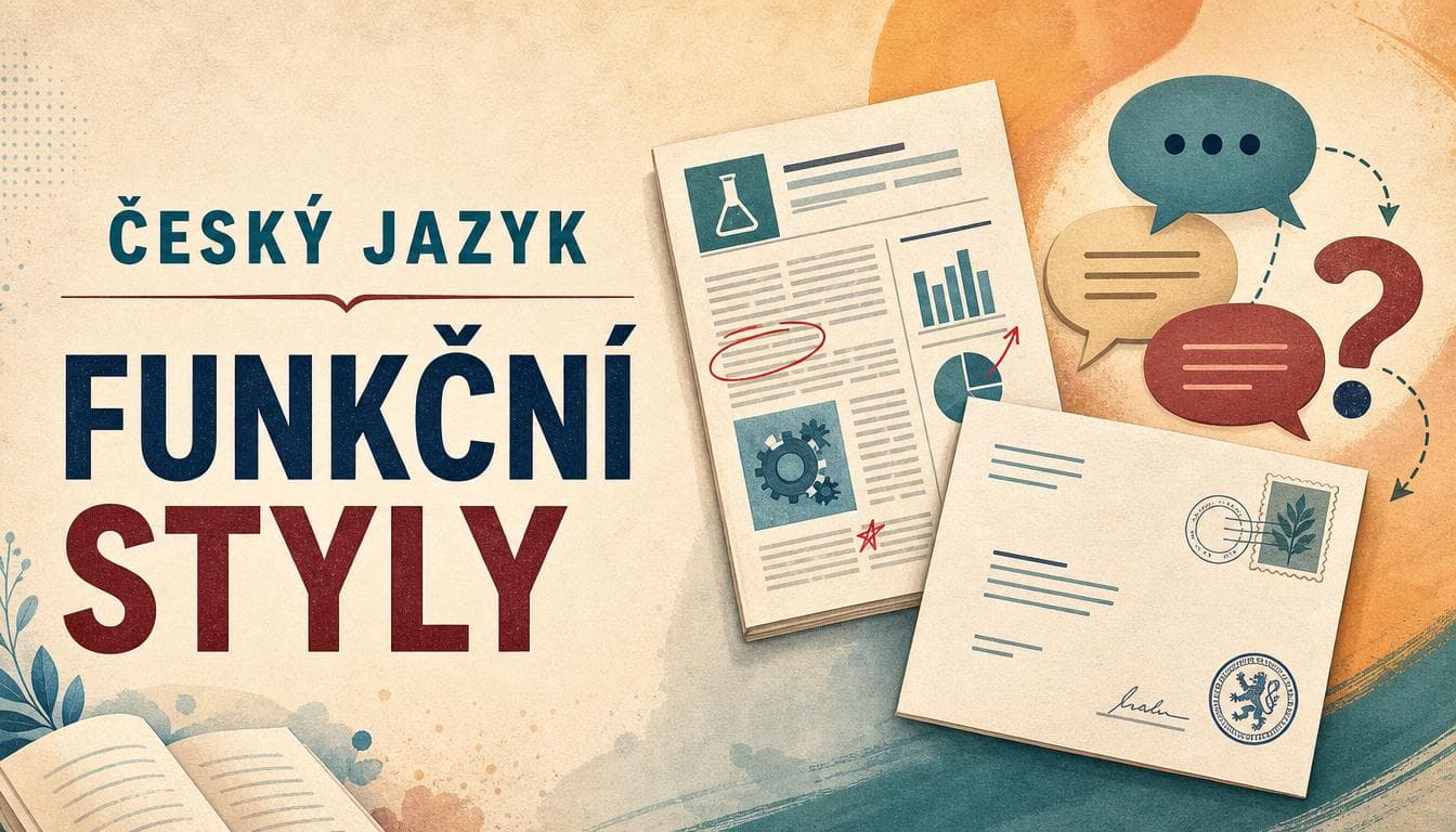Náhledový obrázek kvízu Český jazyk: Funkční styly