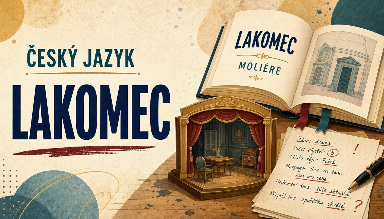 Náhledový obrázek kvízu Český jazyk: Lakomec, Moliére