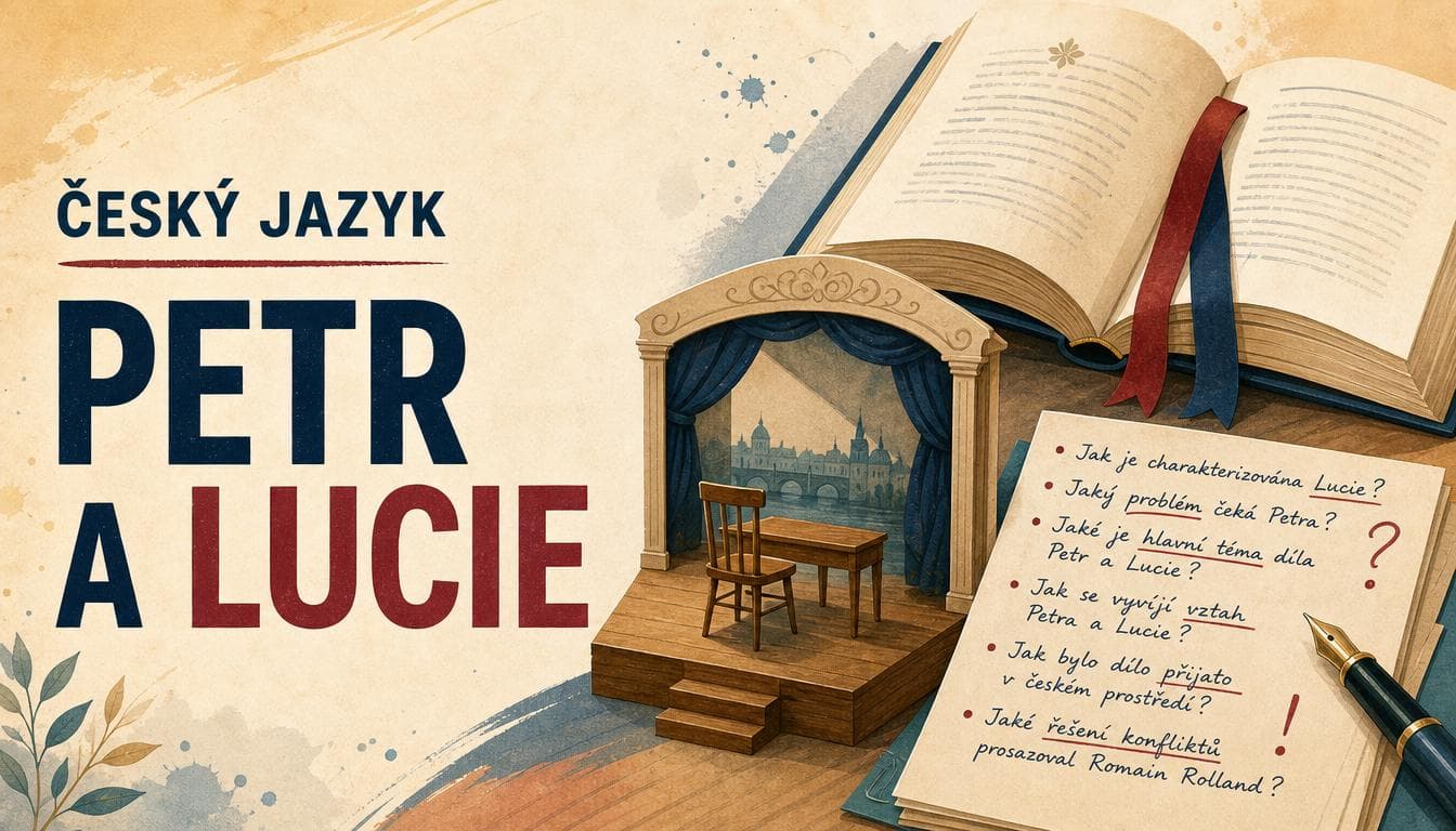 Náhledový obrázek kvízu Český jazyk: Petr a Lucie, Romain Rolland
