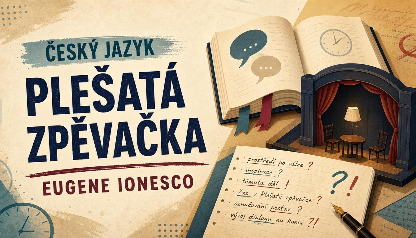 Náhledový obrázek kvízu Český jazyk: PLEŠATÁ ZPĚVAČKA – EUGENE IONESCO