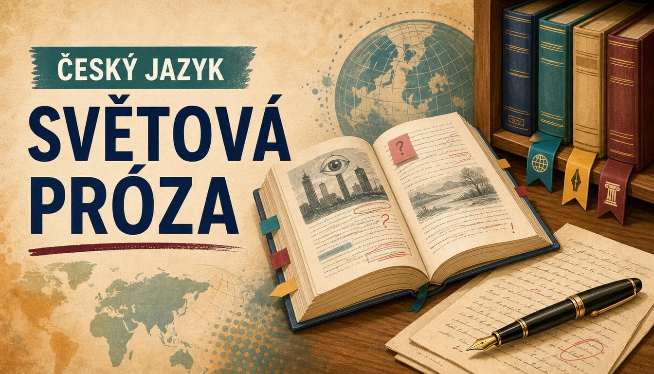 Náhledový obrázek kvízu Český jazyk: Světová próza 1. pol. 20. stol.