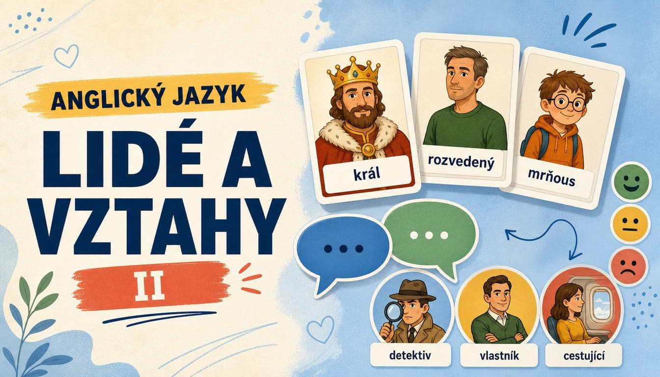 Náhledový obrázek kvízu Anglický jazyk: Lidé a vztahy II