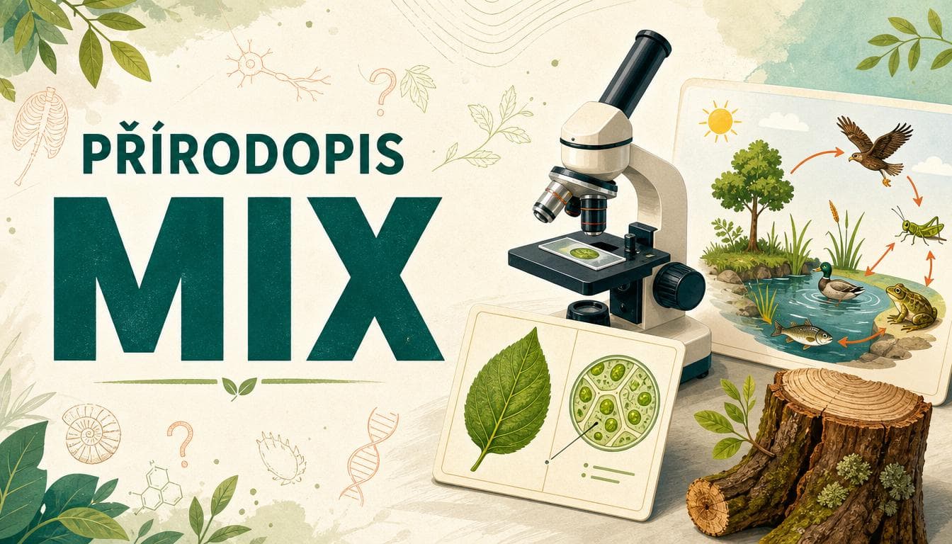 Náhledový obrázek kvízu Přírodopis: Mix I