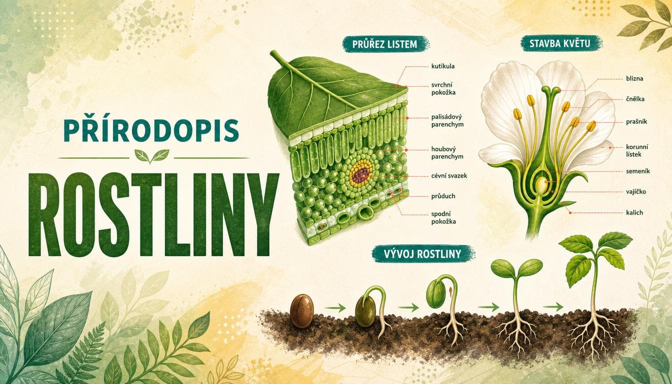 Náhledový obrázek kvízu Přírodopis: Rostliny I
