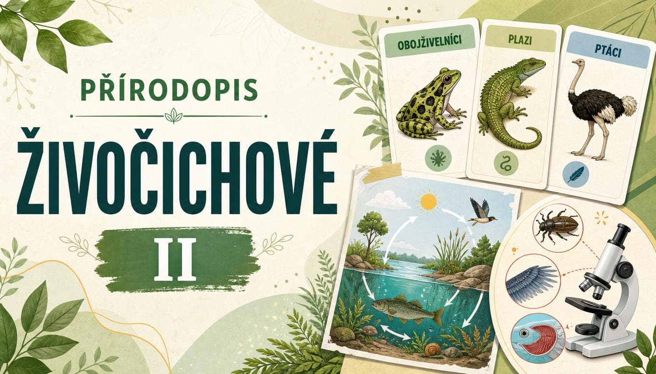 Náhledový obrázek kvízu Přírodopis: Živočichové II
