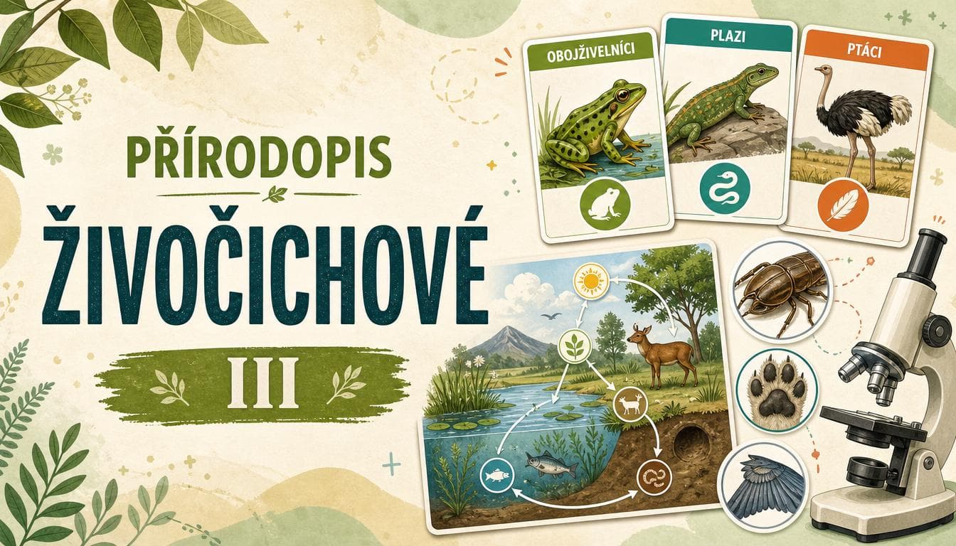 Náhledový obrázek kvízu Přírodopis: Živočichové III