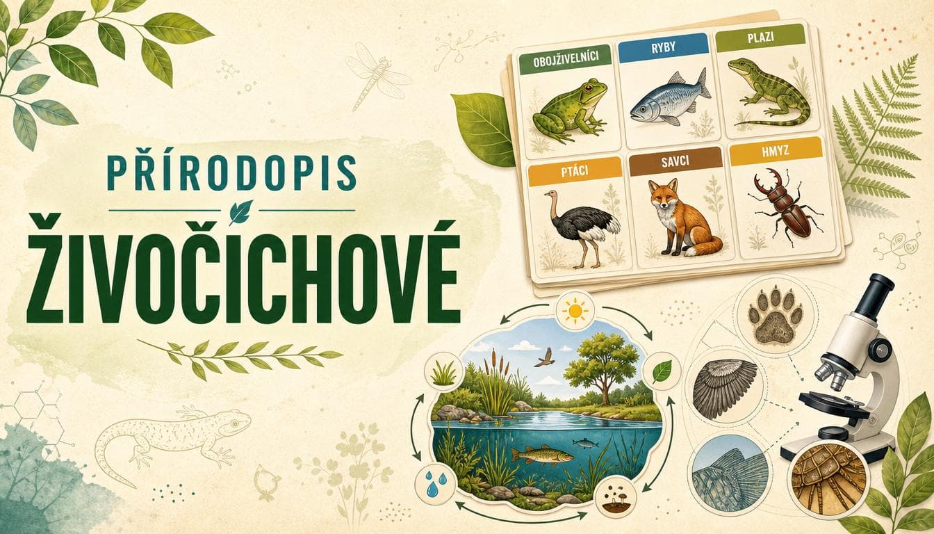 Náhledový obrázek kvízu Přírodopis: Živočichové V