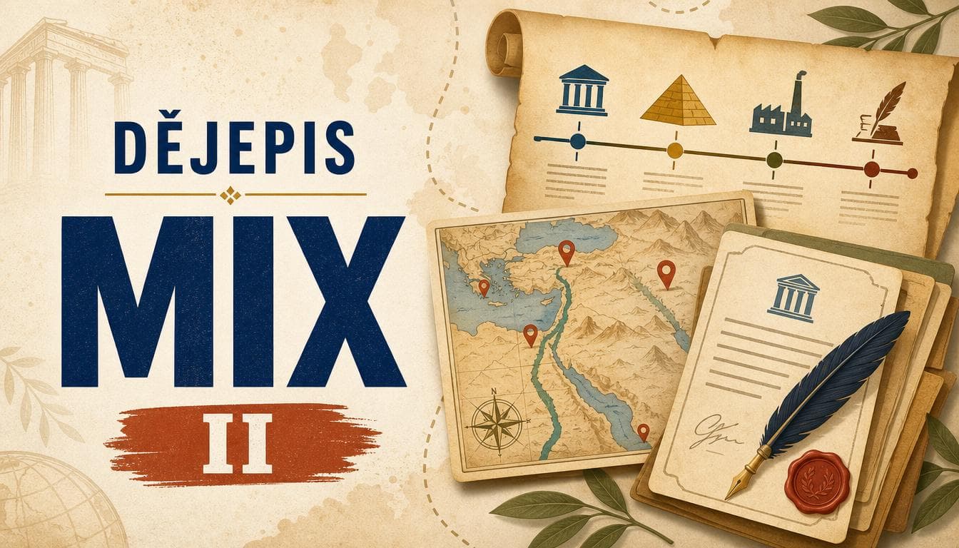 Náhledový obrázek kvízu Dějepis: Mix II