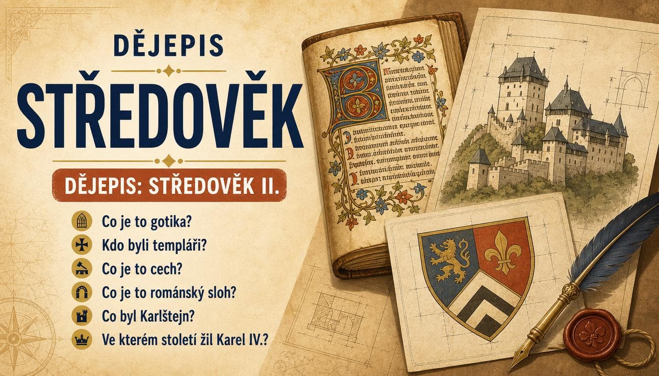 Náhledový obrázek kvízu Dějepis: Středověk II