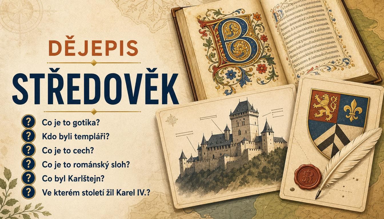 Náhledový obrázek kvízu Dějepis: Středověk III